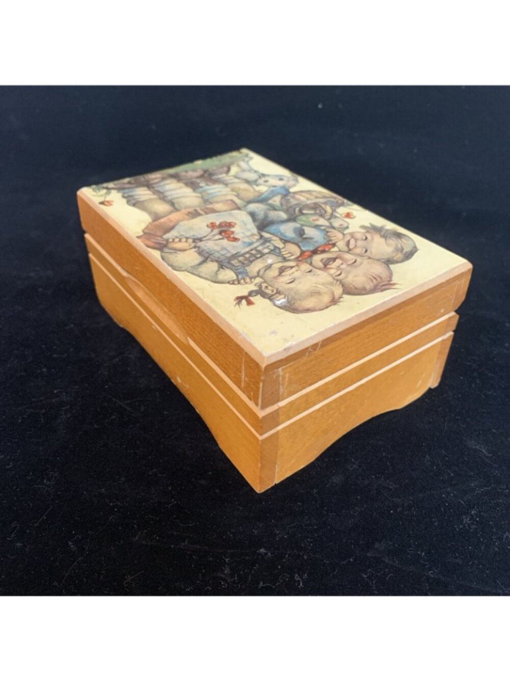 Swiss Cuendet Music Box Hummel Girls Dr Zhivago Laura's Theme Works Tested Vtg - Picture 5 of 10